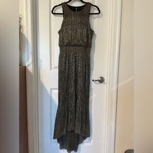 Banana Republic Metallic High Low Dress